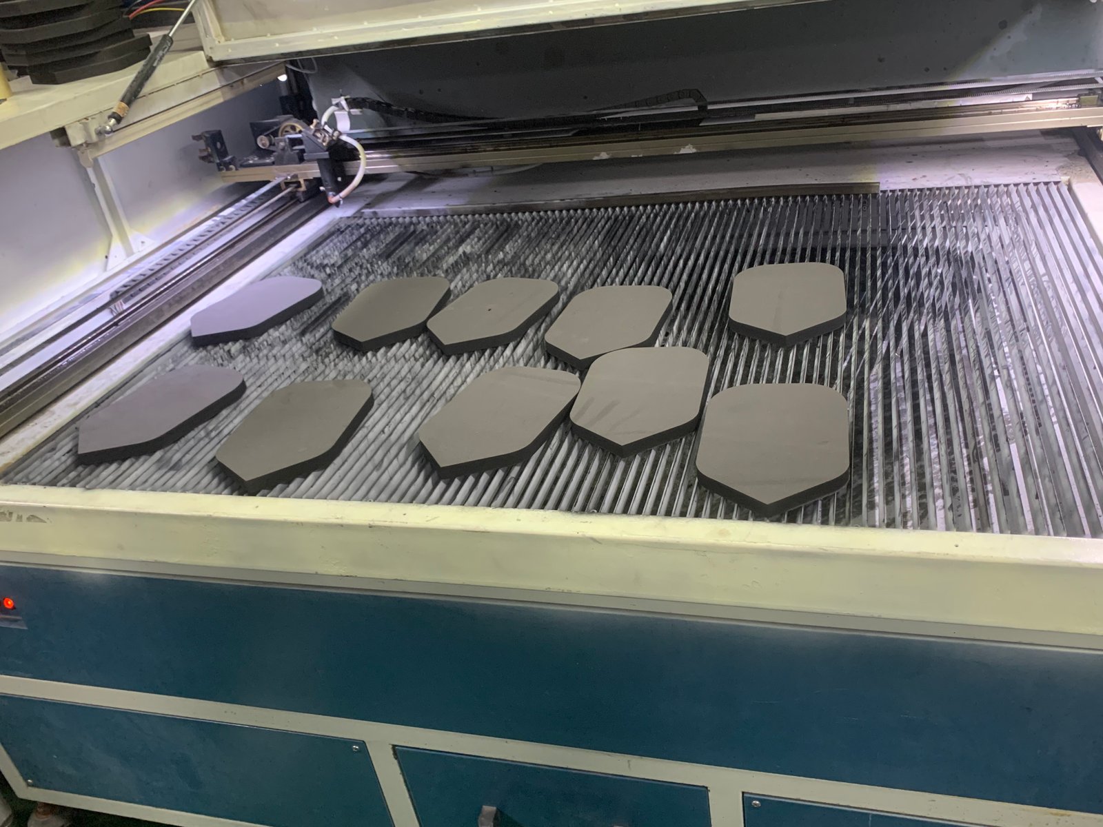 CNC core cutting of pickleball paddle cores at WINNEX