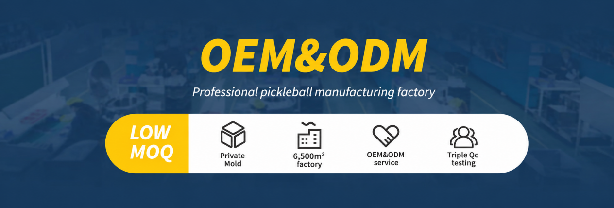WINNEX OEM and ODM pickleball manufacturing: low MOQ, private mould, 6,500 square metre factory and triple QC testing