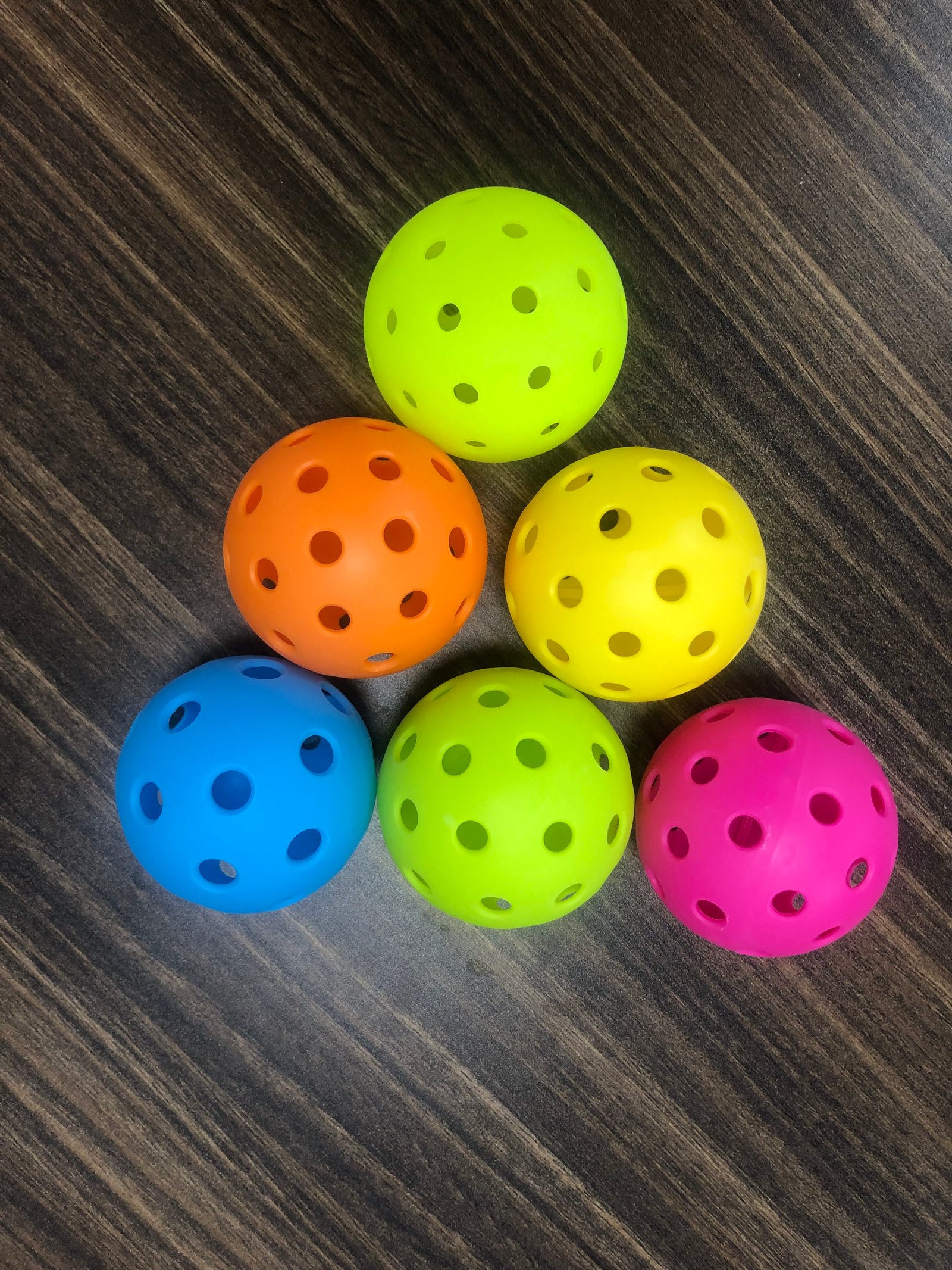 Outdoor Pickleballs PE Pickleball 74mm Multicolor Pickleball Balls Custom Colors LOGO - 图片 2