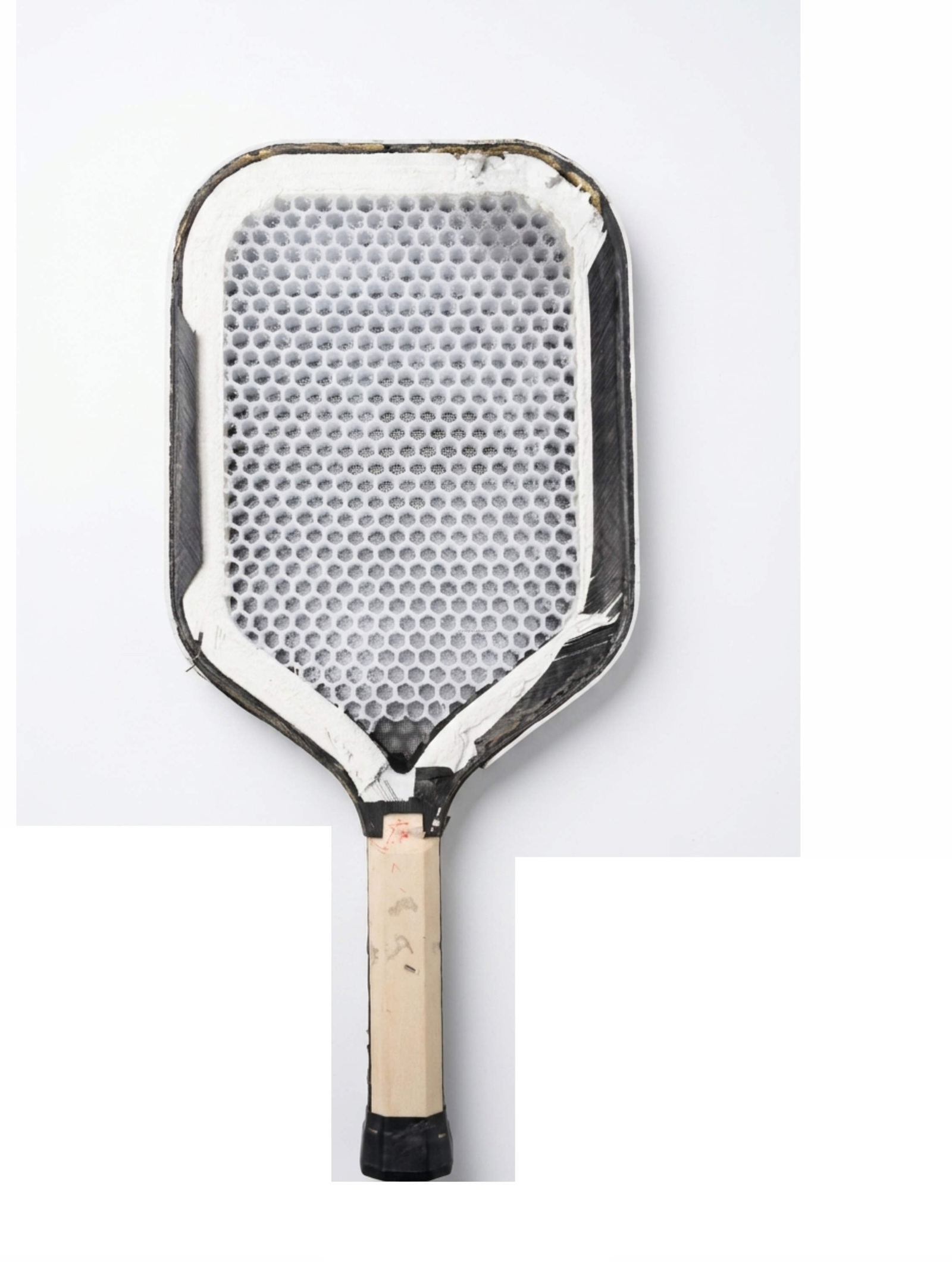 Raw Carbon Fiber Thermoformed Honeycomb Core USAPA Approval Pickleball Paddle - 图片 1