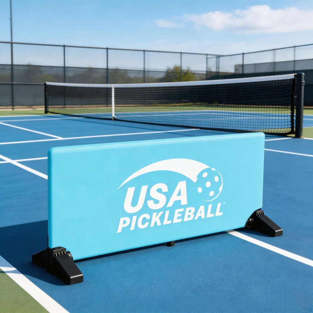 PVC Pickleball Court Barrier Divider with Lycra Fabric Portable Court Divider for Indoor Outdoor Courts - 图片 4