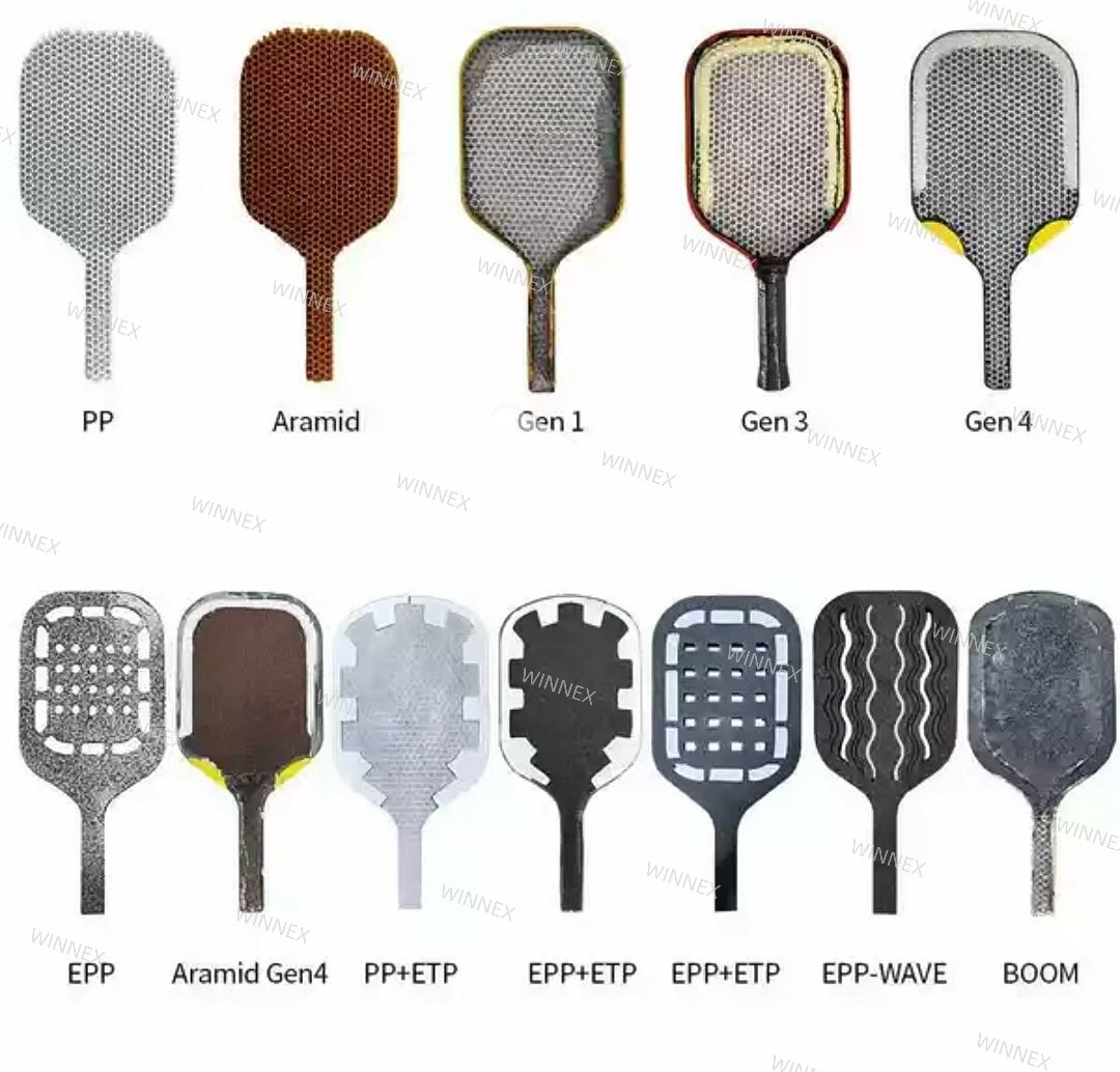 Custom Gen 3 Honeycomb Core Thermoformed T700 Raw Carbon FIiber Pickelball Paddle - 图片 3