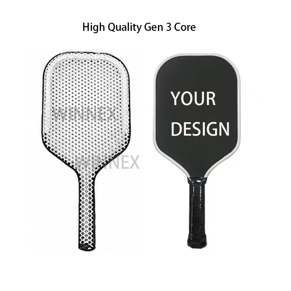Hot Sale GEN3 Professional Pickleball Paddle T700 Carbon Fiber Honeycomb Core Thermoformed Rackets - 图片 1